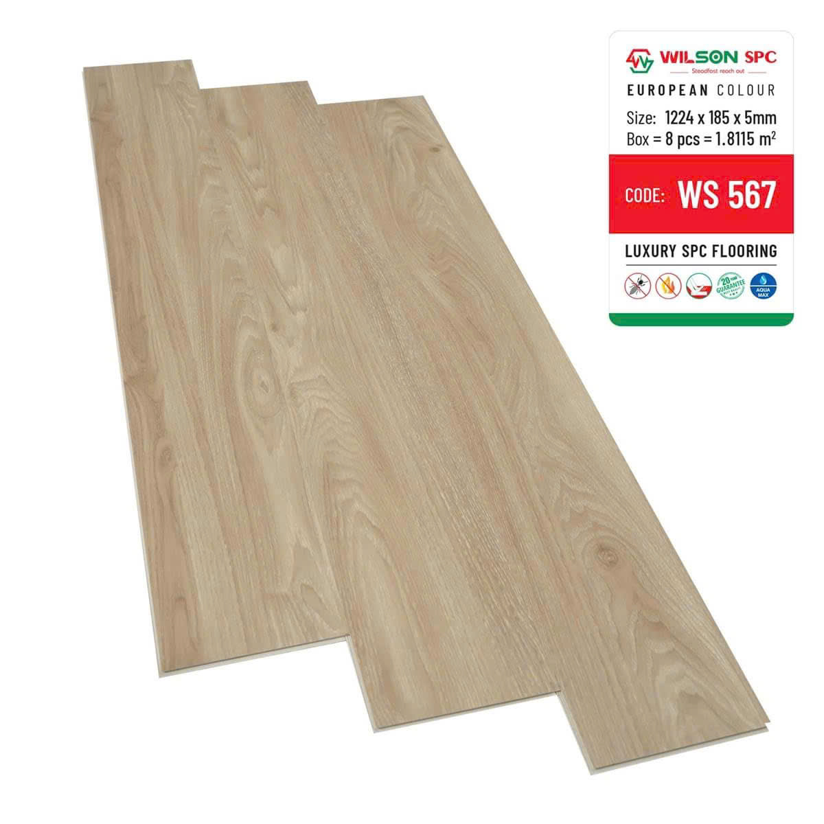 Sàn Nhựa Hèm Khóa Wilson 5mm Mã W567 1 Sàn Nhựa Hèm Khóa Wilson 5mm Mã W567