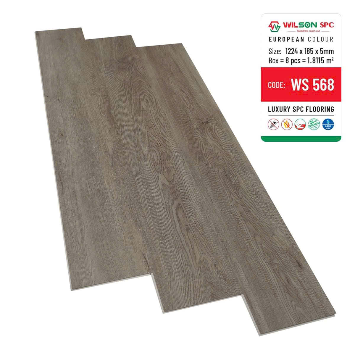 Sàn Nhựa Hèm Khóa Wilson 5mm Mã W568 1 Sàn Nhựa Hèm Khóa Wilson 5mm Mã W568