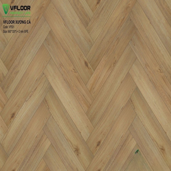 Sàn Nhựa Hèm Khóa VFloor Herringbone VF501