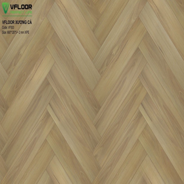 Sàn Nhựa Hèm Khóa VFloor Herringbone VF503
