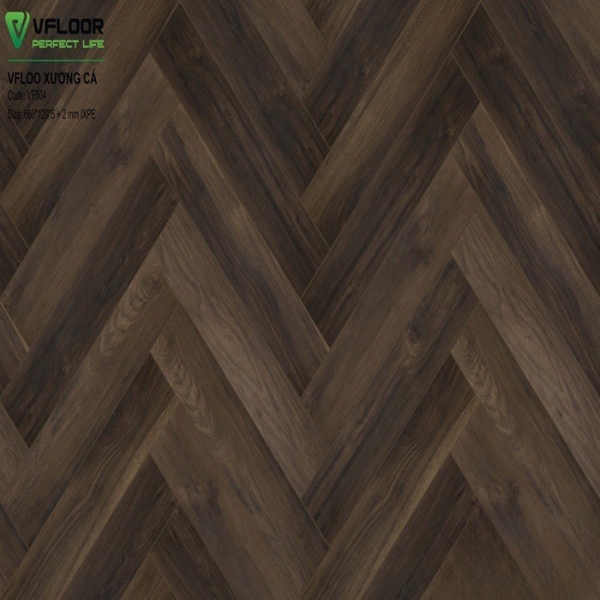 Sàn Nhựa Hèm Khóa VFloor Herringbone VF504