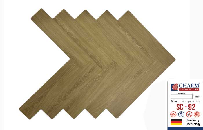 sàn nhựa xương cá Charm Wood SC92
